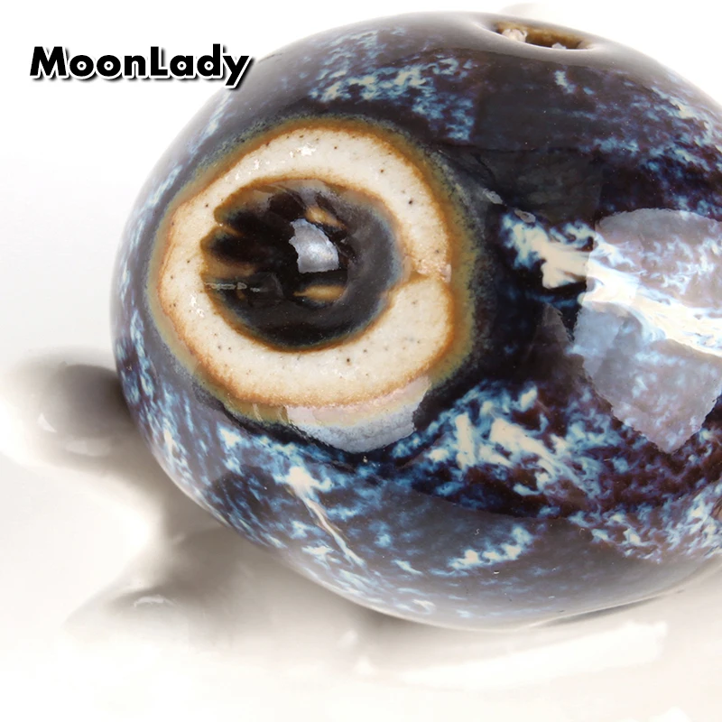  2 Colors Ocarina 6 Hole Kiln-Change Small Ocarina Alto C Tone Beginner Ocarina Tourist Souvenir Tea - 4000401942604