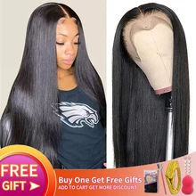 

Frontal 13x4 Straight Lace Front Wig Human Transparent Perruque Lace Frontal Cheveux Humain Peruca De Cabelo Humano Promoção