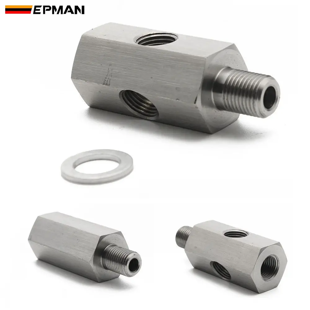 EPMAN 1/8 ''npt &amp &quotBSPT и M10 масло Давление Сенсор тройник ДНЯО адаптер турбо цена