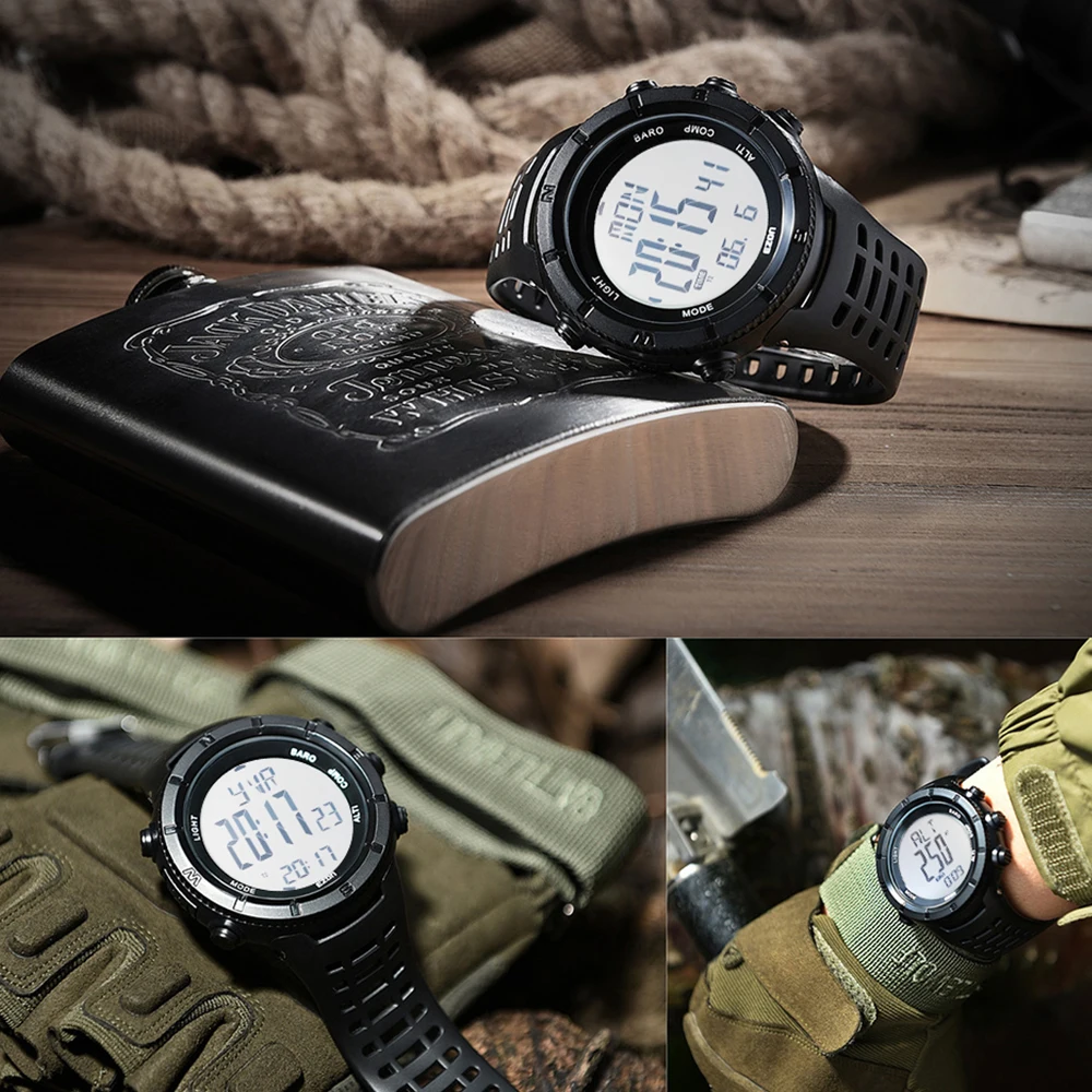 Часы EZON H001H11 Мужские Цифровые спортивные многофункциональные с высотомером