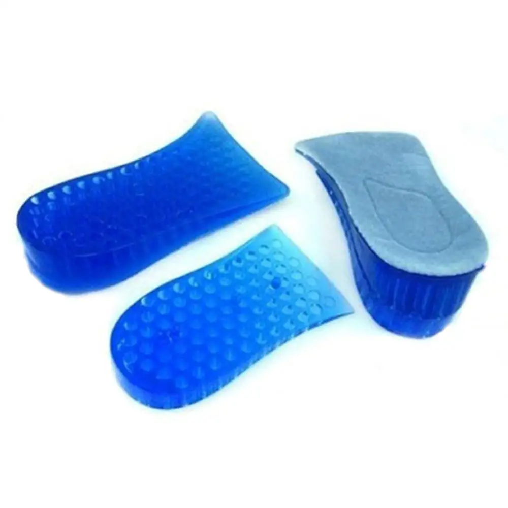 Unisex Silicone Lift Height Increase Double Layers Shoe Insoles Heel Insert Pad zapatos mujer Christmas gift стельки для обуви