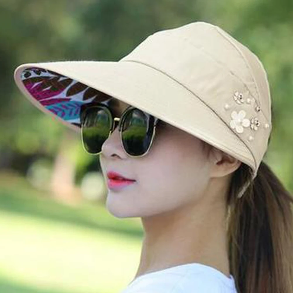 Hat Women autumn casual wild travel UV protection Korean version of the foldable sun protection sun hat visor hat