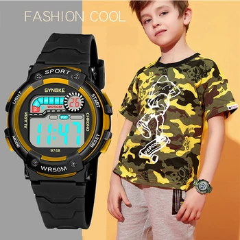

Kids Boys Girls Watch Student Digital Led Watches Sports Waterproof Silicone Strap Energetic Dial Design relogio infantil Watch