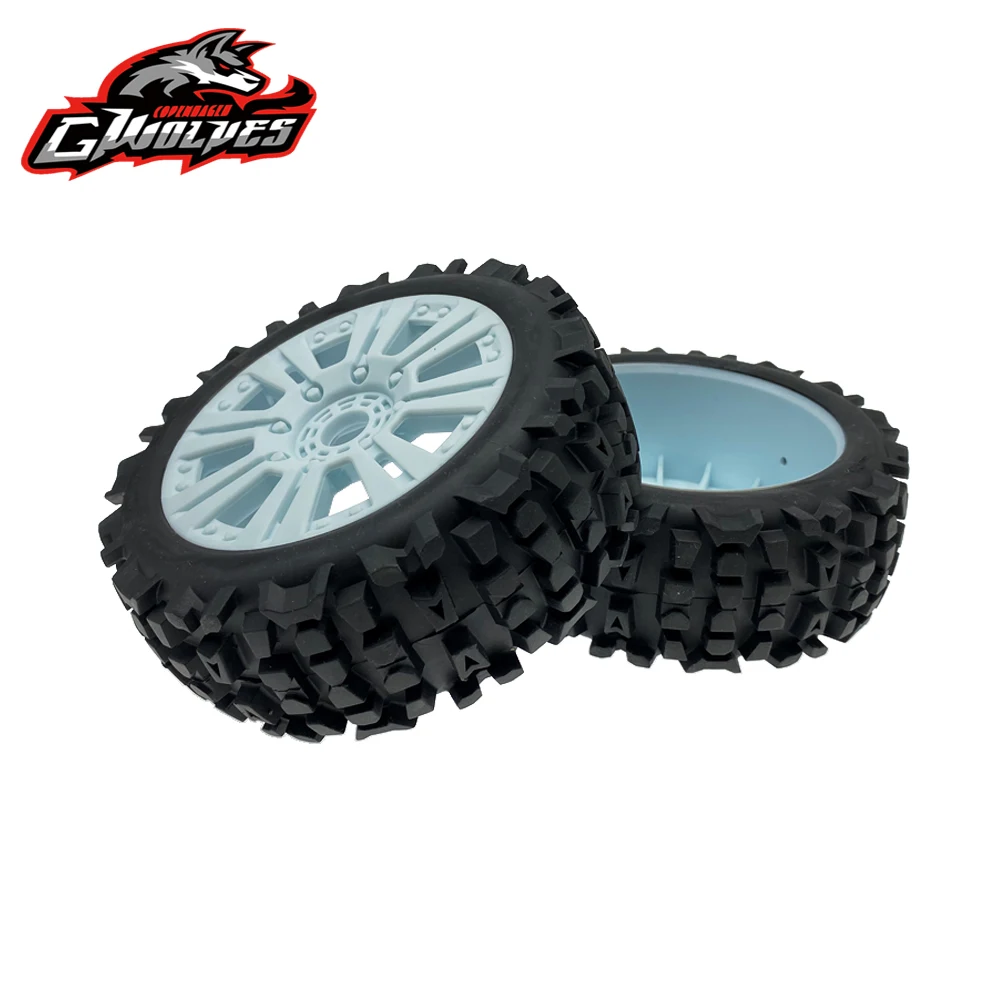 4 шт. GWOLVES 1/8 RC багги весы грузовик внедорожные шины баннер пустынные клеевые