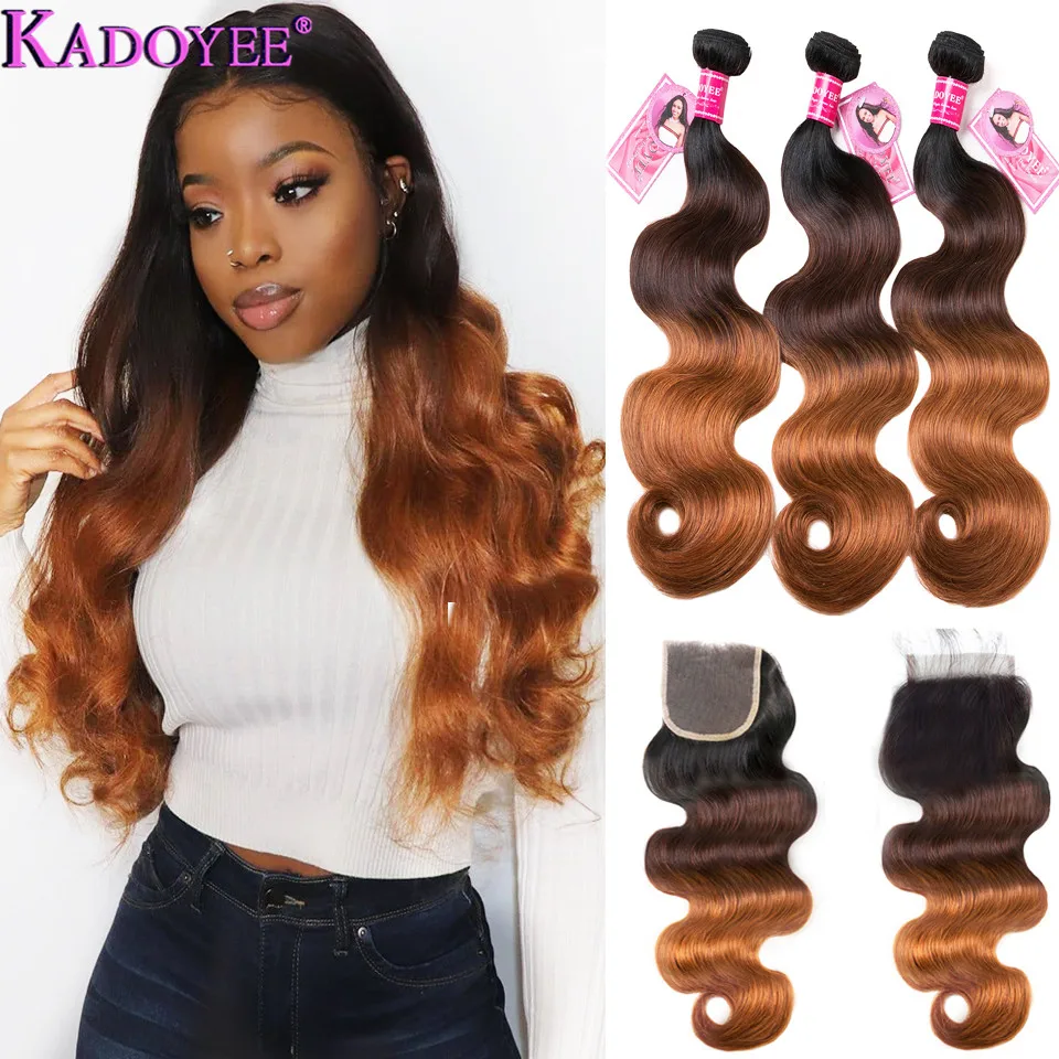 ombre hair bundles with closure