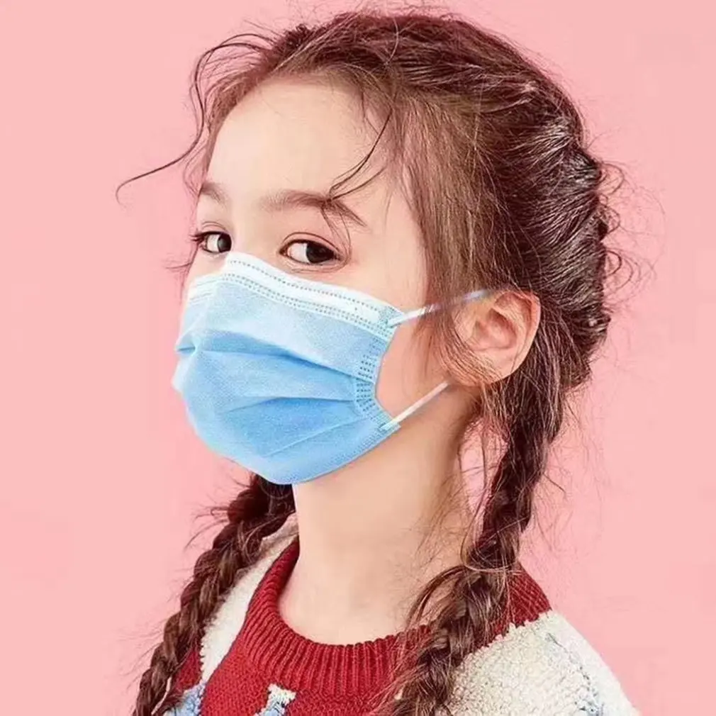 

Children'S 3-Layer Disposable Masks High Efficiency Filtration 3D Fitting Design Light And Breathable 25 Pcs/Bag
