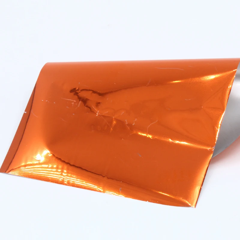 Горячее тиснение фольги блестящая бумага анодированный ламинатор фольги 50 шт. для рисования DIY Искусство ремесло скрапбук упаковка для рождественских подарков Бумага - Цвет: Orange