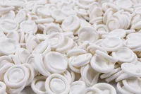 1000 Pcs Disposable Fingertips Protector Gloves Rubber Non-slip Finger Cover Cots white Durable Tool 2