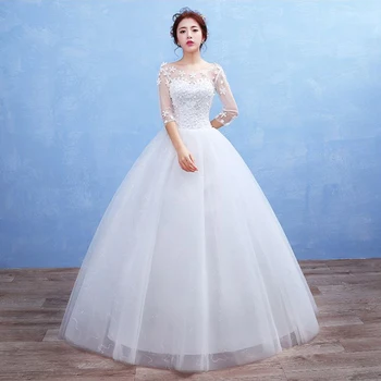 

LPTUTTI Embroidery Lace New Plus Size Princess Bridal Marriage Gown Bride Simple Party Events Long Luxury Wedding Dresses