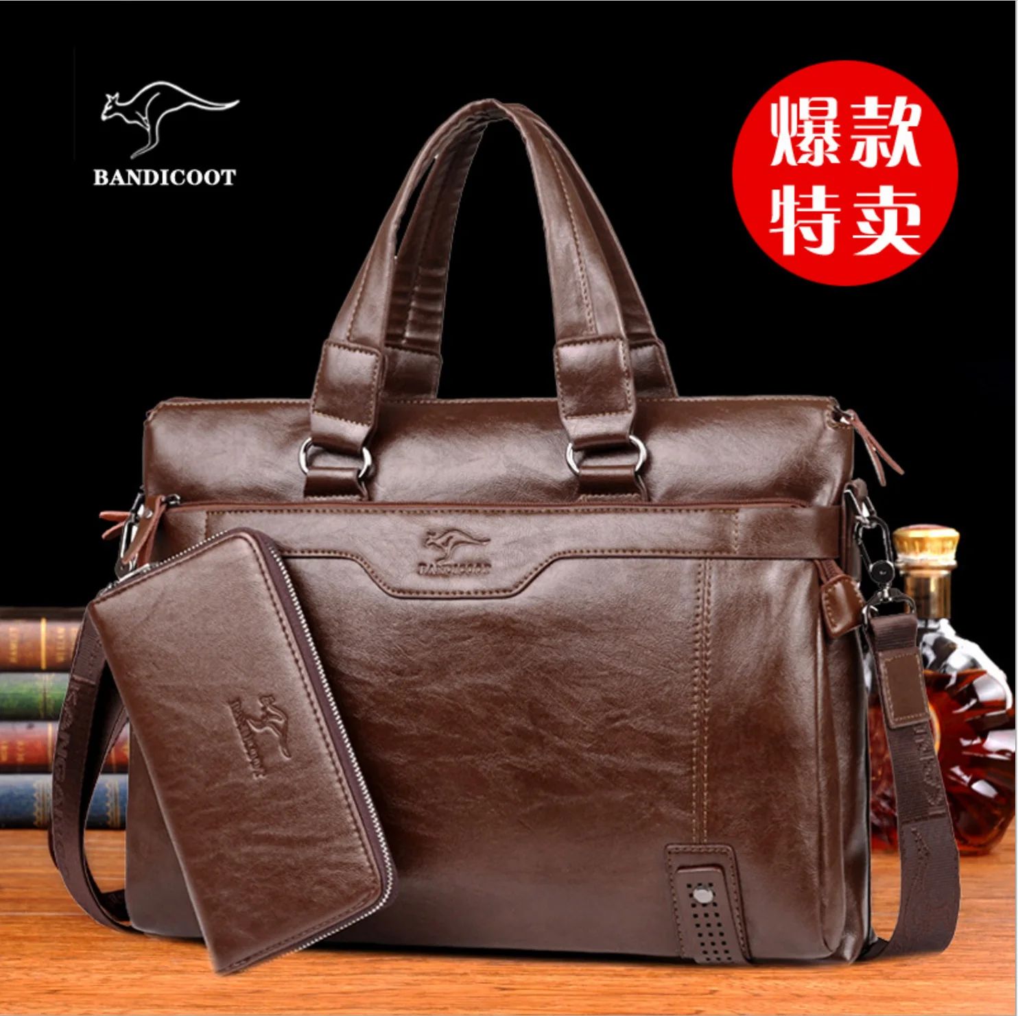 

Daishu MEN'S Single-shoulder Bag Shoulder Bag Casual Korean-style Fashion Backpack Double Layer Design Trend Men's Bag