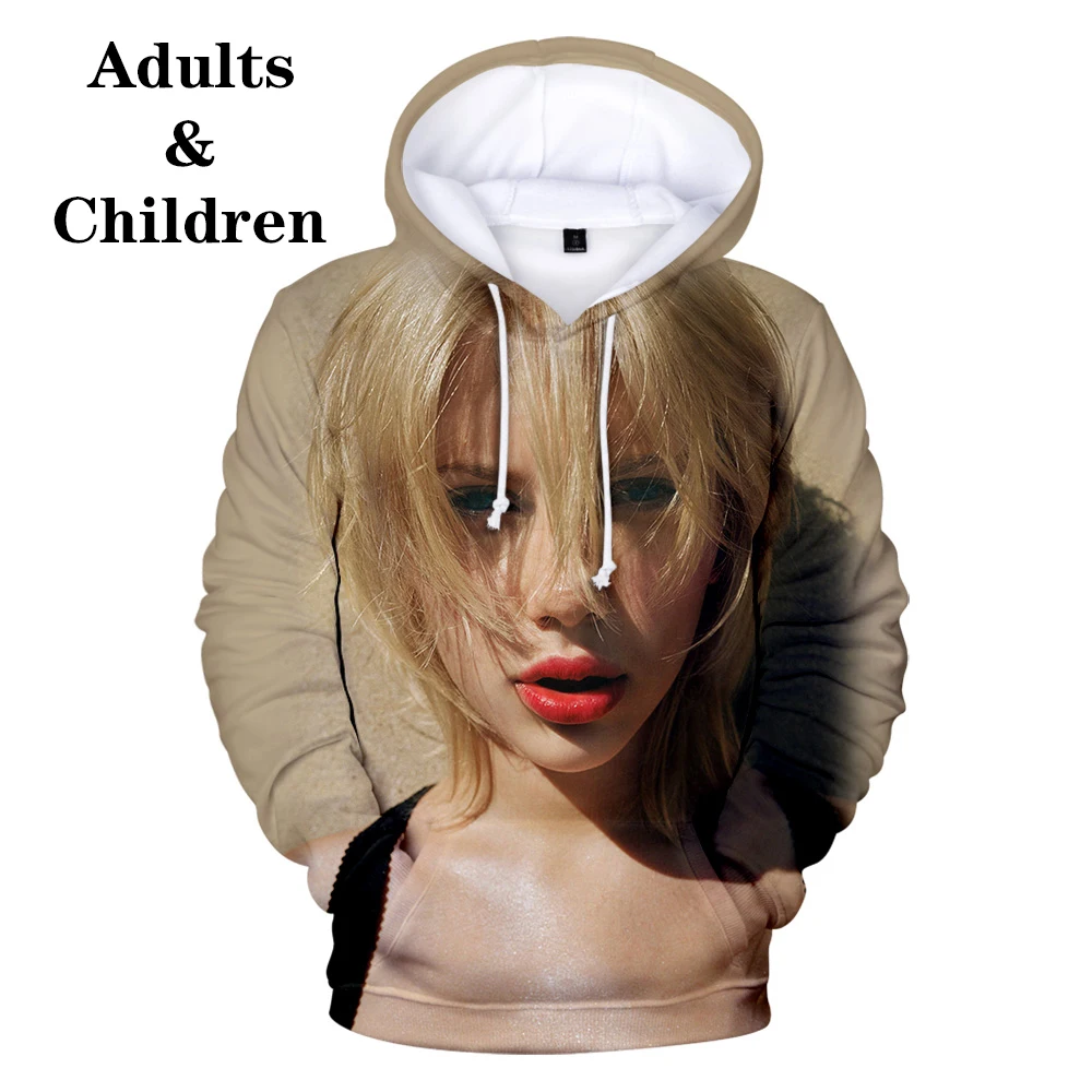  Scarlett Johansson kids 3D Hoodies Suitable Harajuku Comfortable Casual women Men Autumn 3D Hooded 