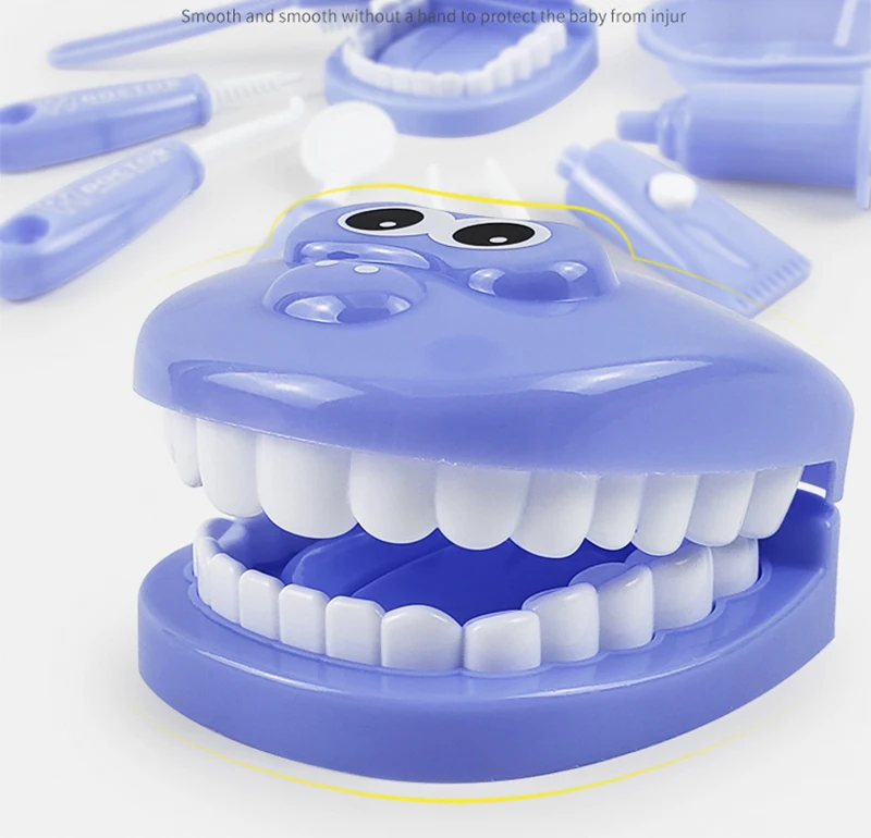 Conjunto de brinquedos de dentista, 9 peças,