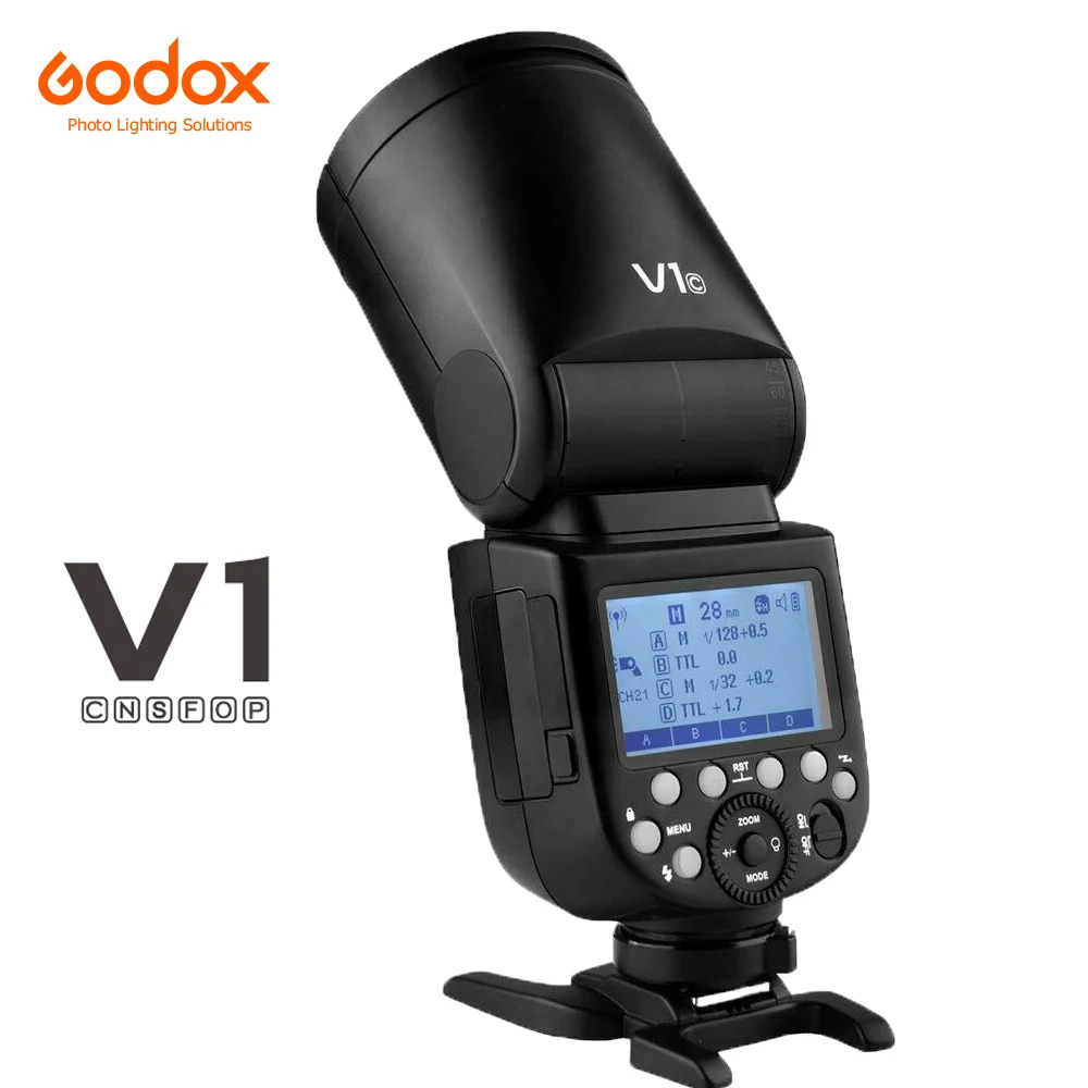 Godox V1 V1S/V1N/V1C/V1O/V1F ttl Li-Ion круглая головка вспышка для фотоаппарата вспышка для Nikon/sony/Canon/Fujifilm/Olympus+ триггер XPRO - Цвет: V1 Flash