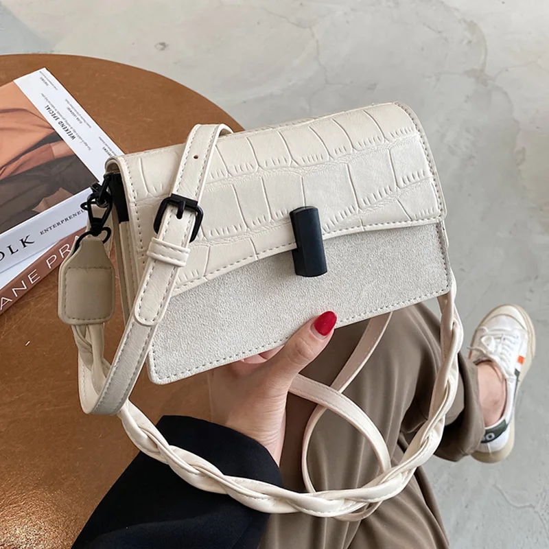 

Scrub PU Leather Small Crossbody Bags for Women 2020 New Trend Chain Hand Bag Womens Branded Trending Shoulder Handbags