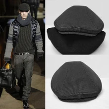 Big head circumference Cotton Beret Caps Outdoor Bone Brim Hats Womens Mens Herringbone Solid Flat Berets Hat BLM78