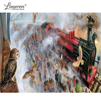 

DIY Oil Painting By Numbers kit for kid DIY Frame Wall Art Picture On Canvas Hand Paint By Numbers Home Decor Picture 40x50cm