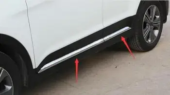 

For Hyundai ix25 creta Car Door Body decoration Strip Exterior Trim Cover Chromium Styling creta product accessory 2015-18