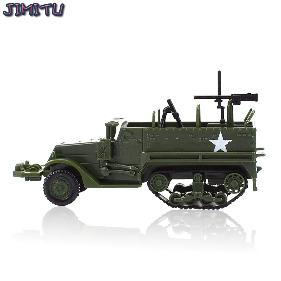 

M3 Half Track Armored Vehicle Toy Safety Plastic 4D Military Assembled Vehicle Model Kits Toys for Children Educational Model