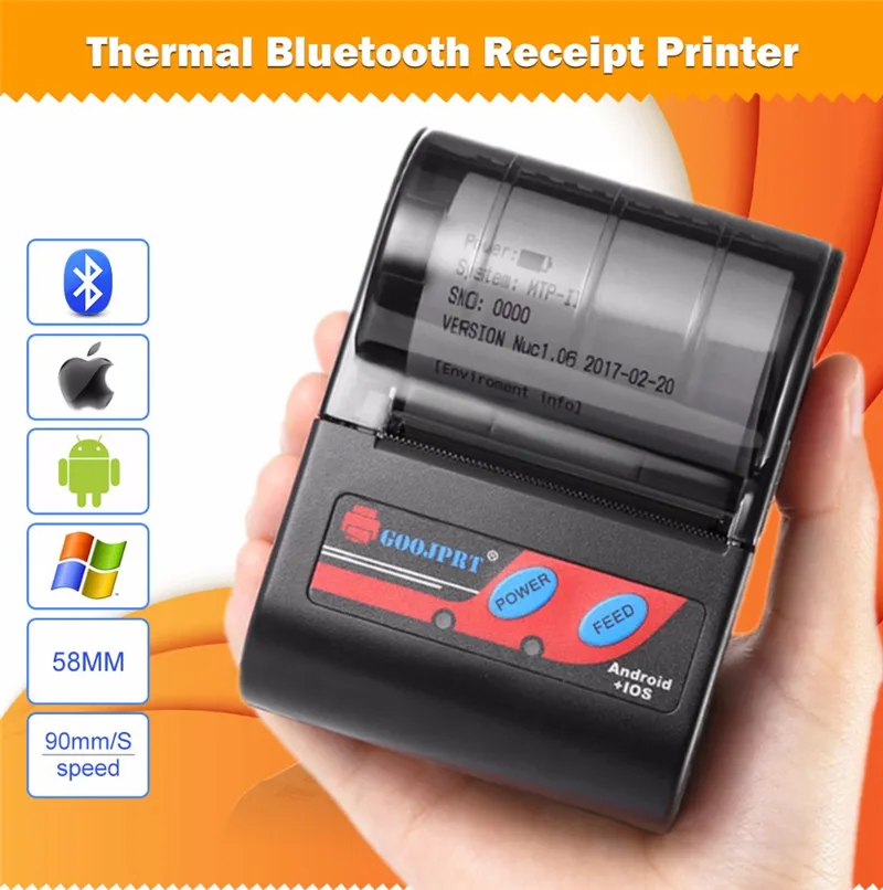 MTP 2 Bluetooth Mini wireless thermal printer portable printer (8)