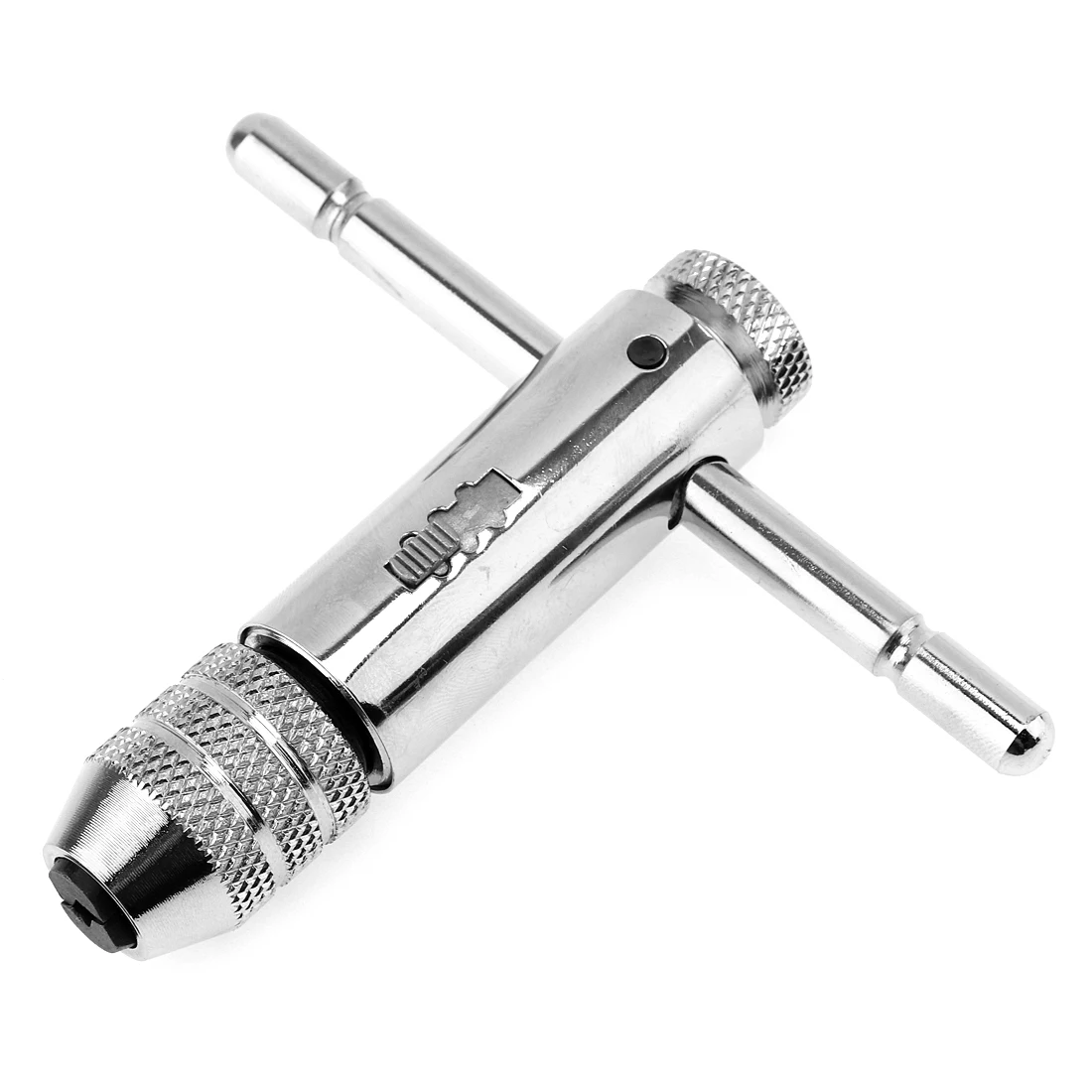 

1/2 Inch M3-M8 Ratchet Wrench 45 # Steel T Bar Spanner with Galvanized Surface and Adjustable Rotate Handle for Tapping Tool