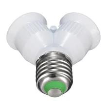 1 шт. E27 до 2 E27 лампа база PC материал держатель конвертер гнездо Y Форма светильник разделитель ламп адаптер преобразования 220 В Прямая поставка