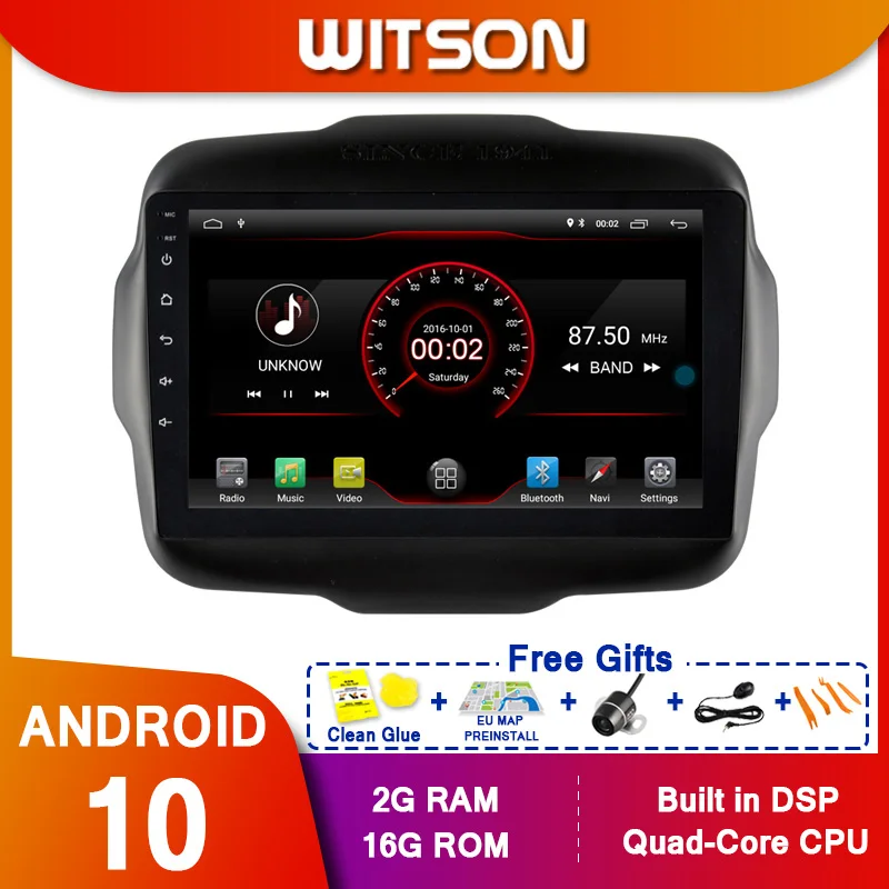 WITSON 10 2 &quotFULL HD сенсорный экран Android Восьмиядерный Автомобильный GPS мультимедийный