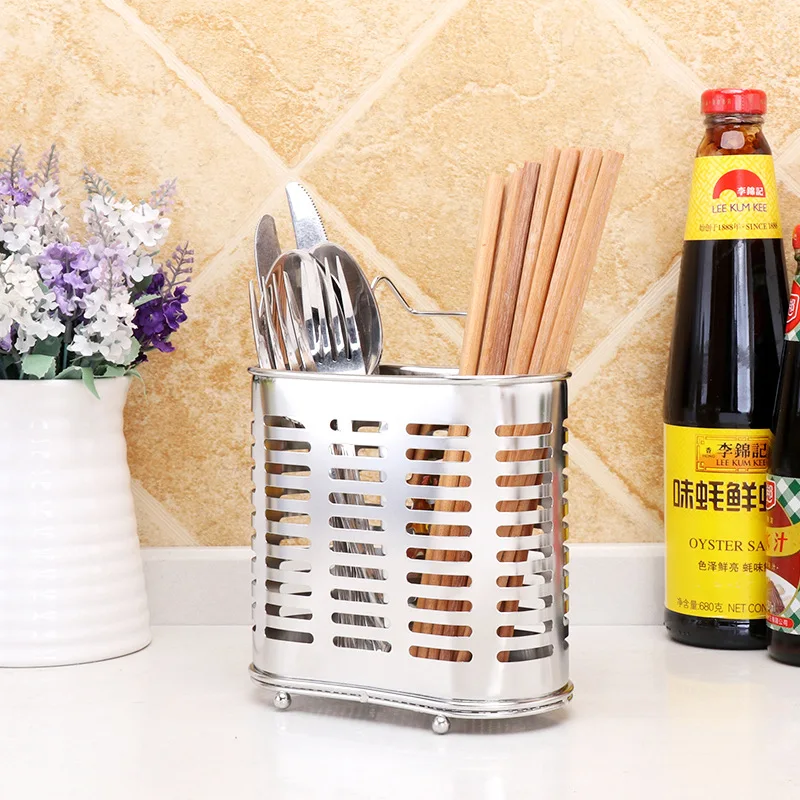 

Storage Box Rack Kitchen Organizer For Chopsticks Spoon Fork Stainless Steel Storage Rack Cutlery Holder Organizer