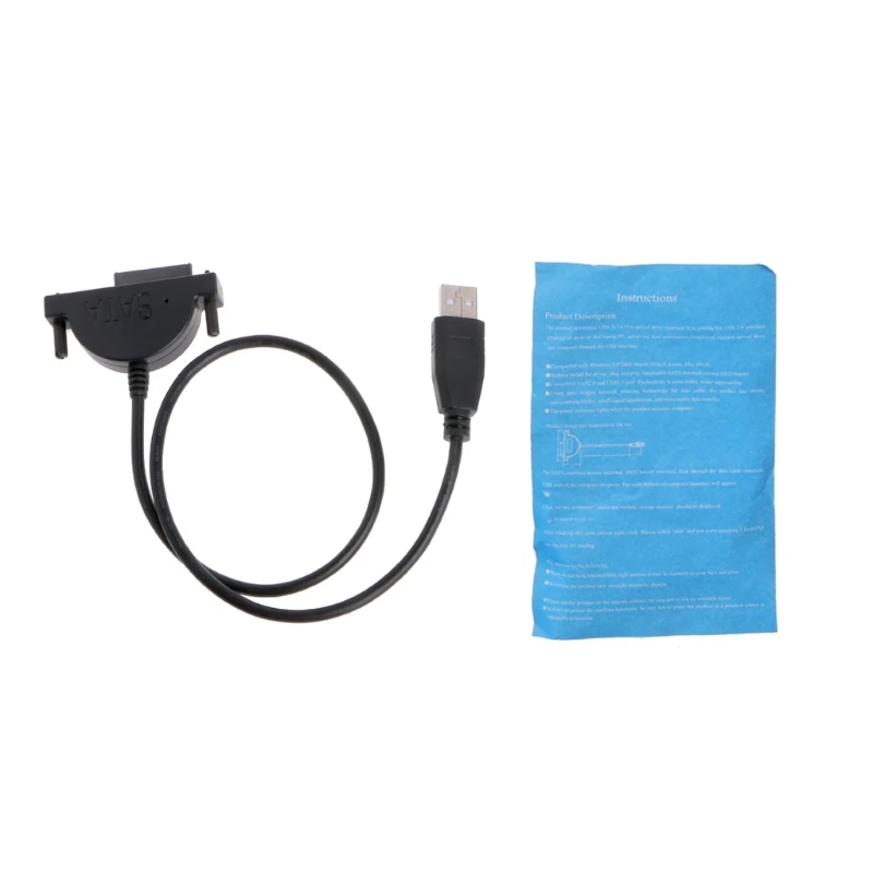 Внешний USB для SATA 13Pin(7 + 6) ноутбук DVD CD ROM Оптический привод адаптер кабель |