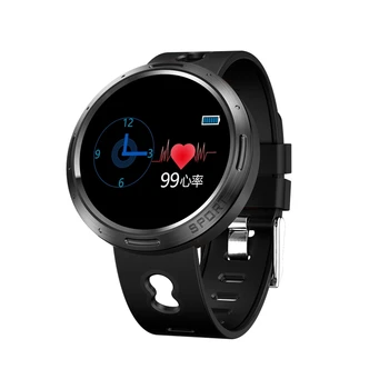 

M58 Stainless Steel Shell Smart Watch Ip68 Waterproof Pedometer Heart Rate Monitor Message Vibration Multi-Language Watch Black