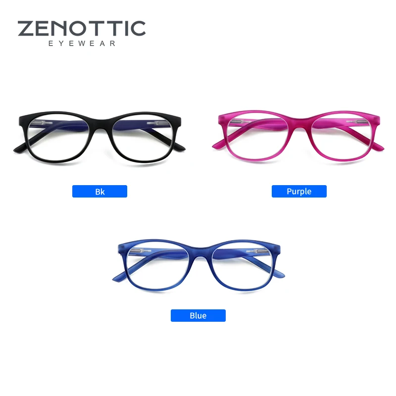 ZENOTTIC Kids Anti Blue Ray Glasses Frames Children Blue Light Blocking Eyewear for Boy Girl Myopia Optical Computer Eyeglasses