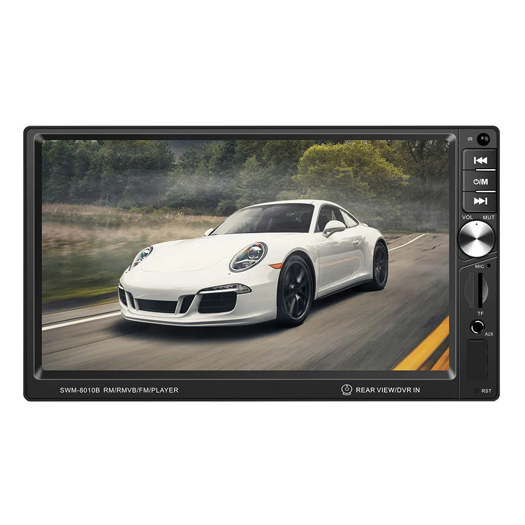 

Car Stereo Audio Radio Bluetooth 2DIN 7" HD Retractable Monitor MP5 Player SD FM USB Rear View Camera Steering Wheel Contral