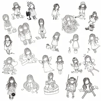 

Fashion girl Metal Cutting Dies for Diy Scrapbooking Die Cut New Cuts Paper Card Making Craft Embossing I love you