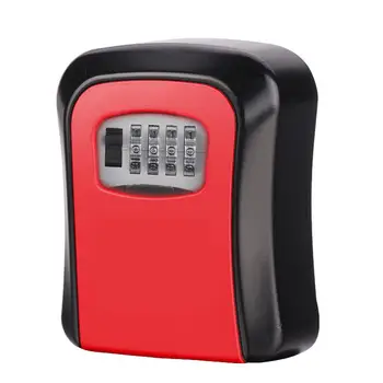 

Metal Outdoor Wall Mounted Residential Password Lock Key Box Decoration Company Door Mirror Hole Storage Keybox