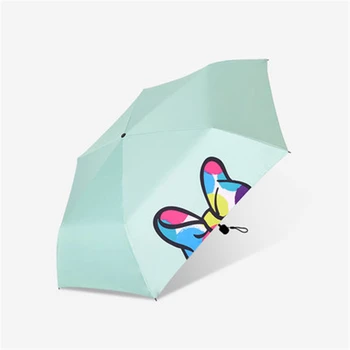 

Disney Girls Umbrella Folding Dual Automatic Three Fold Umbrella Anti-Ultraviolet Sun Umbrella Kids Umbrella Gift
