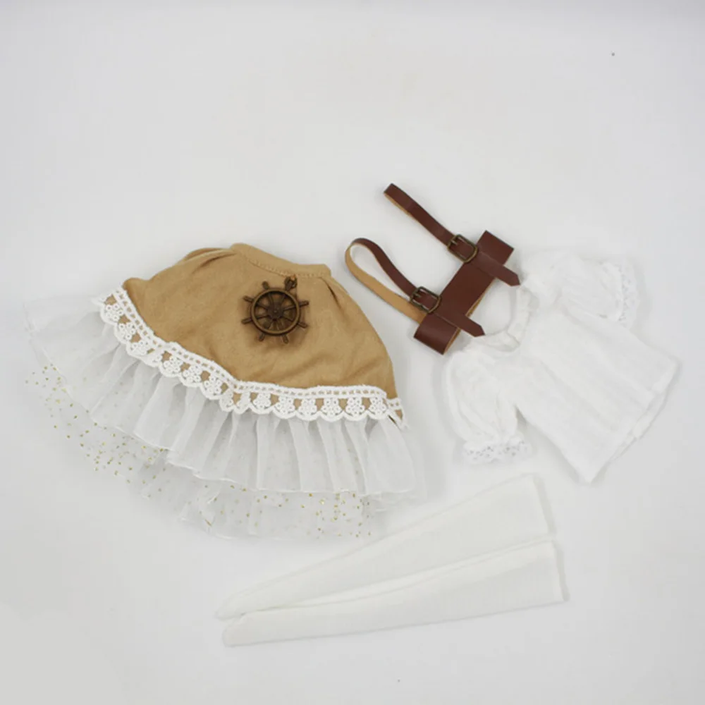 Сказочная мечта только для 1/4 bjd 45 см Кукольное платье белая рубашка пояс кружева принцесса костюм одежда
