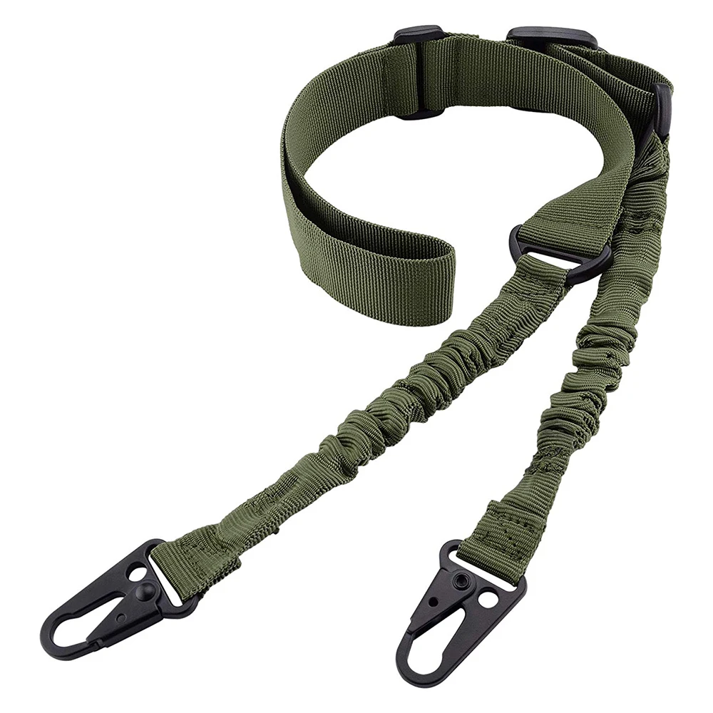 Хаки Tactical 2 Point Gun Sling QD Metal Buckle Shotgun Rifle Sling Strap Military Hunting Accessories Shoulder Strap Gun Belt D40 - Цвет: Хаки