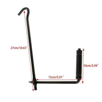 

1Pcs Crank Lever Black Tire Wheel Folding Scissor Jack Handle Rod Post