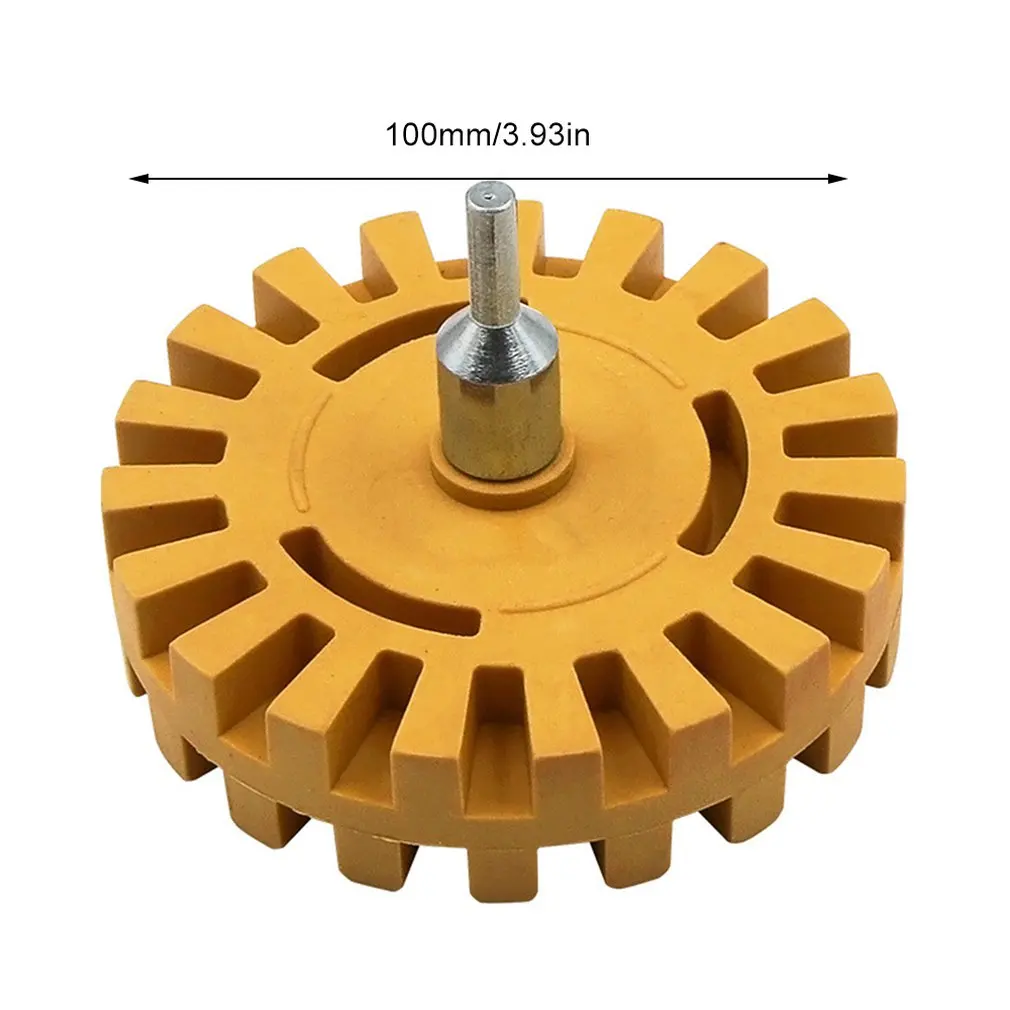 4 дюйма Универсальный Резиновый Ластик колесо для удаления клея автомобиля стикер Авто Ремонт краски инструмент резиновый ластик колеса