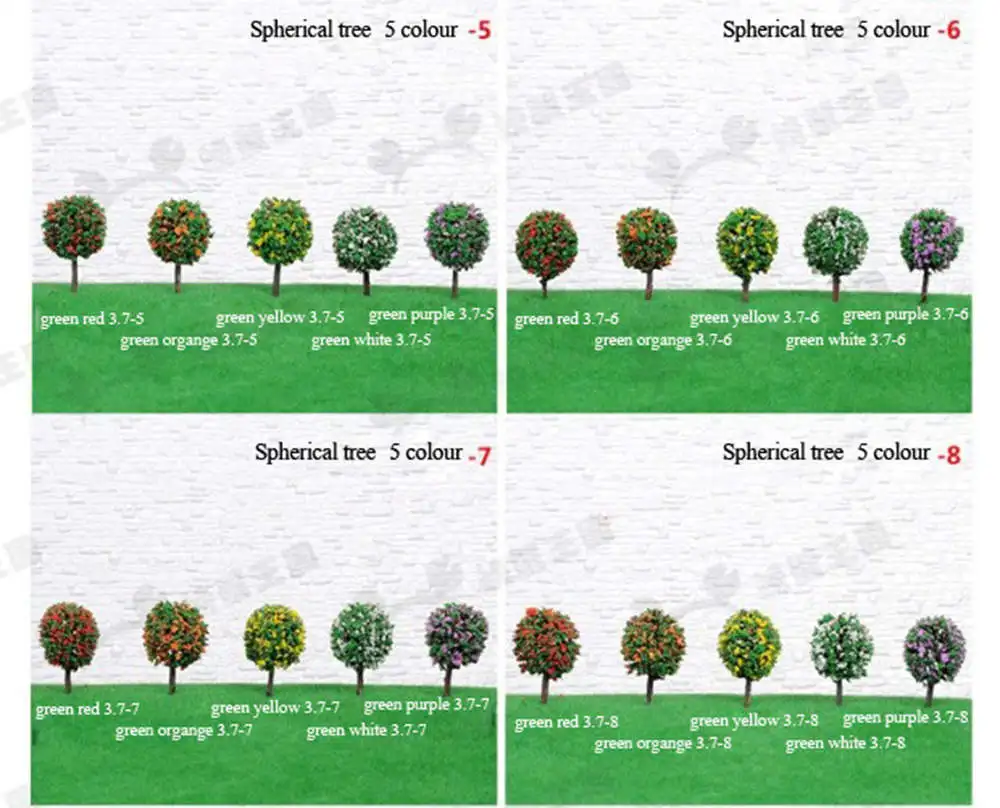 Дерево Модели Пейзаж Поезд Модель Metasequoia Деревья Масштаб