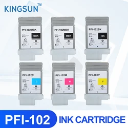 PFI102 pfi102 cartouche d'encre complète avec puce, Compatible pour Canon iPF700/710/720/760/650/655/750/755/600/610/605/500/510 