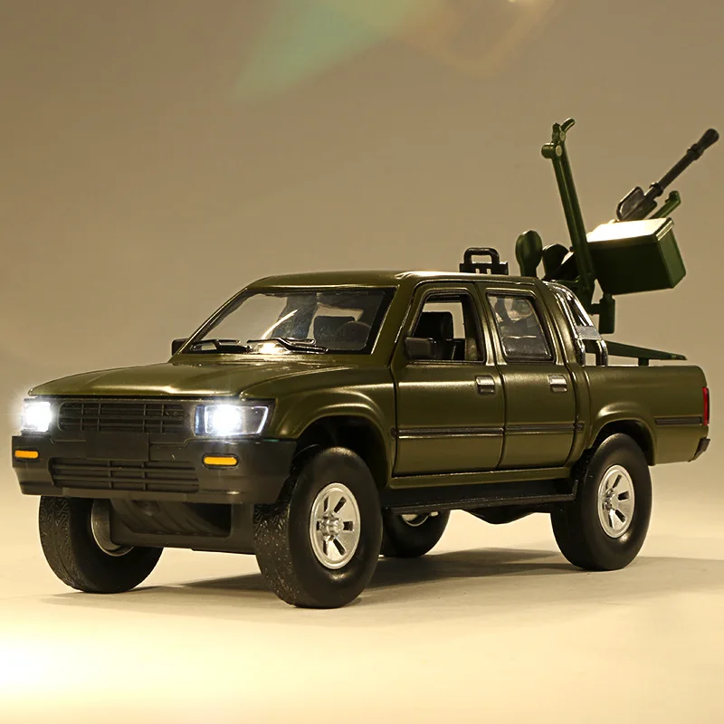 Горячая Распродажа 1:32 Hailax armed pickup модель сплава, моделирование детского звука и света внедорожные модели игрушки