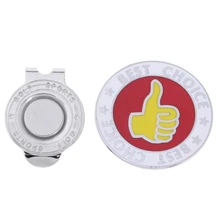 2 шт металлический зажим для шляпы для гольфа с орлом/большой палец мяч маркеры Магнитная крышка козырек украшения