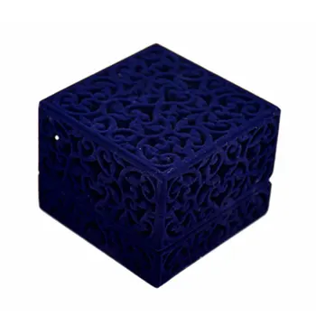 

Wedding Anniversary Engagement Gift Ring Box Scratchproof Carved Elegant Jewelry Storage Anti Dust Flocking Case Displaying