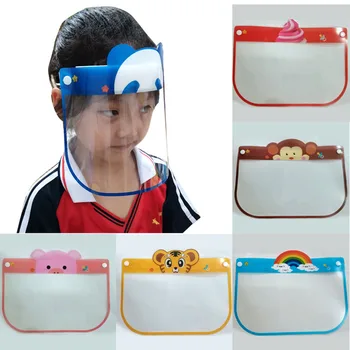 

2Pcs Face Shield For Kids Protective Face Shield Transparent Adjustable Anti-fog Anti-droplet Dustproof Safe Full Face Mask