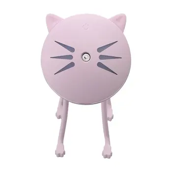 

25ml/h Ultrasonic Mini Cat Shape USB Air Humidifier Diffuser Mist Sprayer For Office Home Car LED Night Light Purifier Atomizer