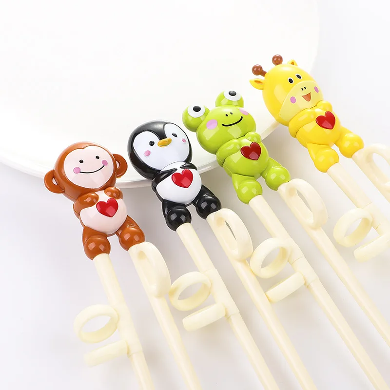 

Faroot Cute Beginner Training Helper Chopsticks For Toddler Kids Baby Cheater Developmental Early Learning Toy