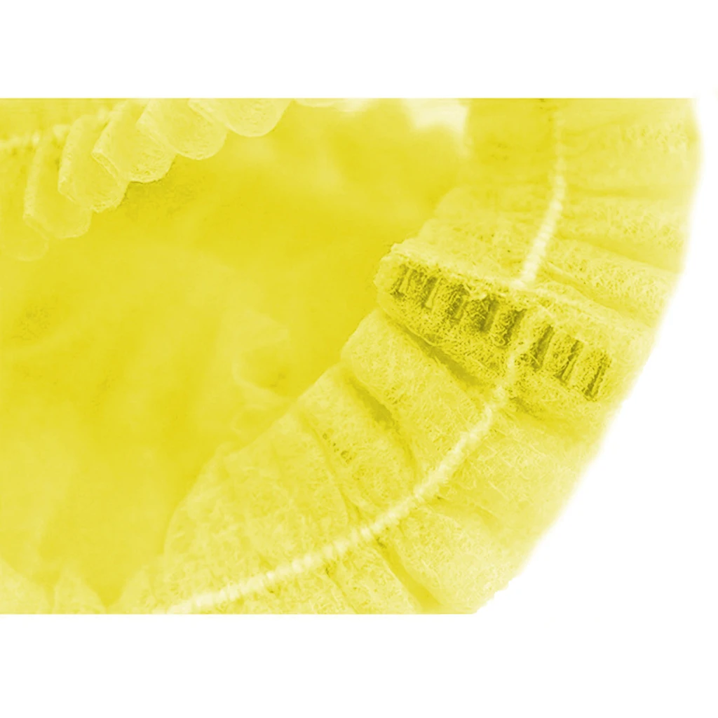 100x Disposable Mob Cap Non Woven Anti Dust Hat Head Cover Food Catering Kitchen Disposable Cap hair Protective Catering