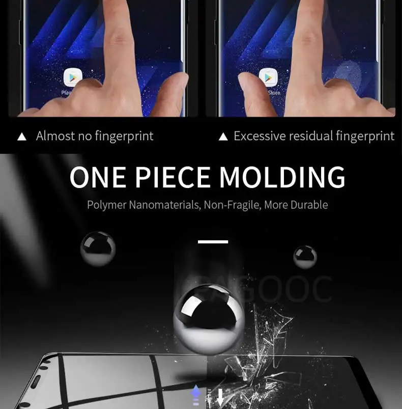 100D закаленное стекло с закругленными краями для samsung Galaxy S7 S6 Edge S8 S9 Plus защита экрана на samsung S9 Note 8 9 стеклянная пленка