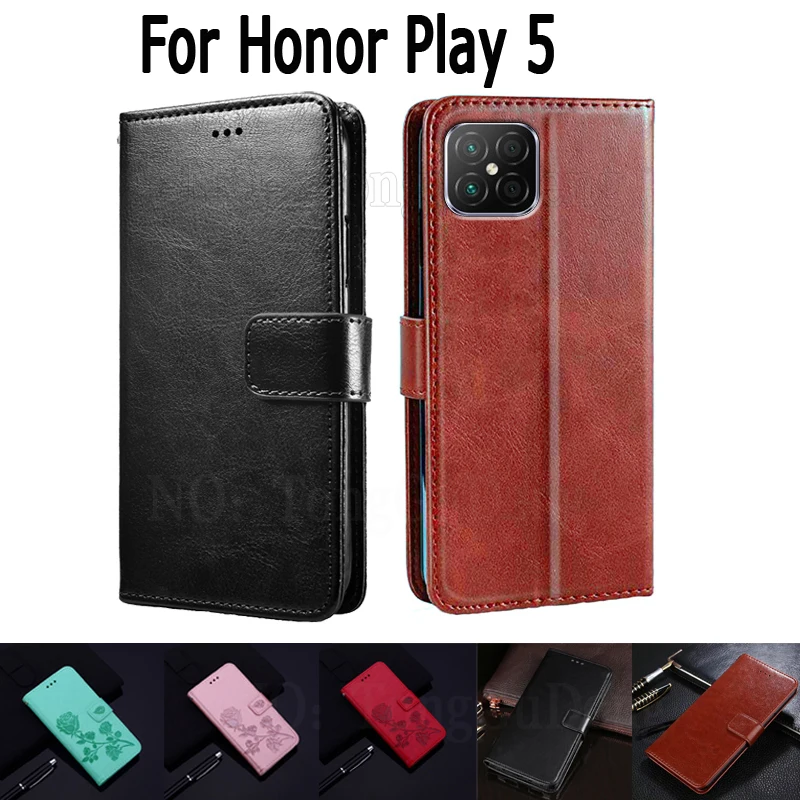 Чехол для Honor Play 5T Youth чехол-книжка с бумажником и подставкой кожаный Play5T чехол