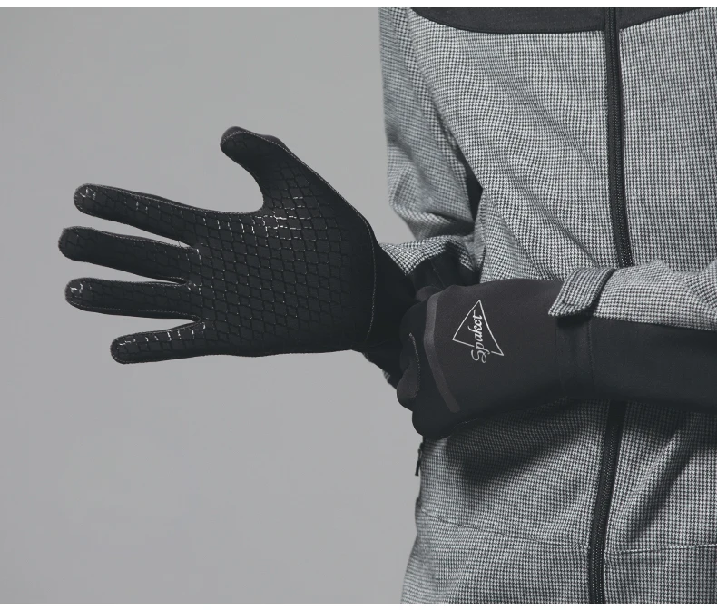 SPAKCT ветрозащитные велосипедные перчатки с сенсорным экраном флисовые велосипедные перчатки Осень Зима полный палец велосипедные перчатки Аксессуары для велосипеда